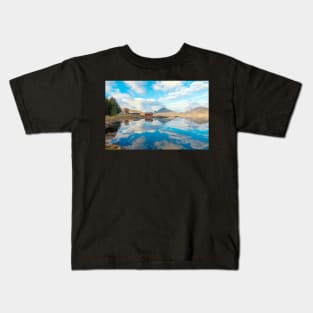 landscape on a small Norwegian island. The old fishing buildings. Norway Kids T-Shirt